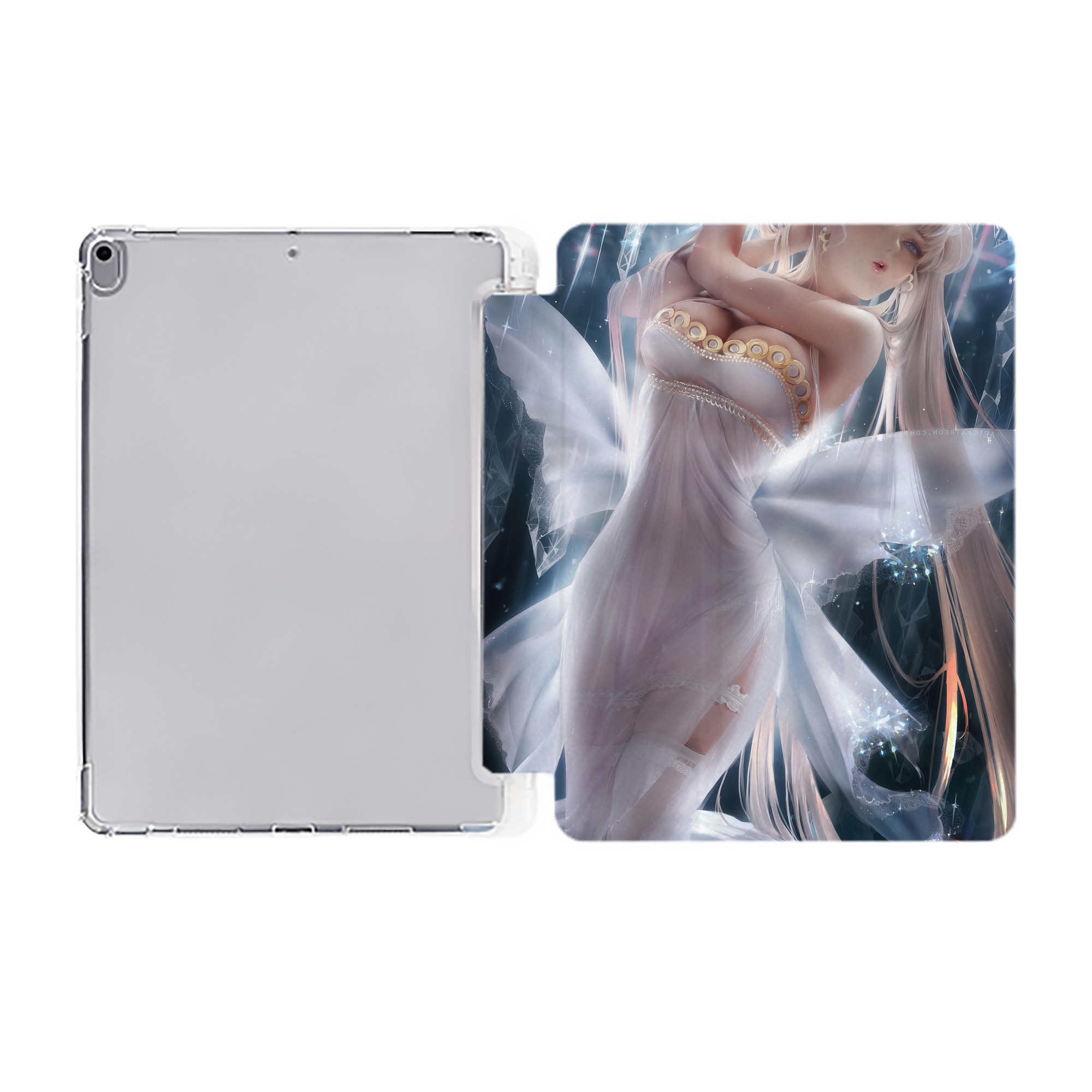 （画像用） 美少女戦士セーラームーン Sailor Moon IPad ケース ペン収納付き 三つ折りスタンド PUレザー×シリコン 対応機種9.5/10.5/10.9インチ